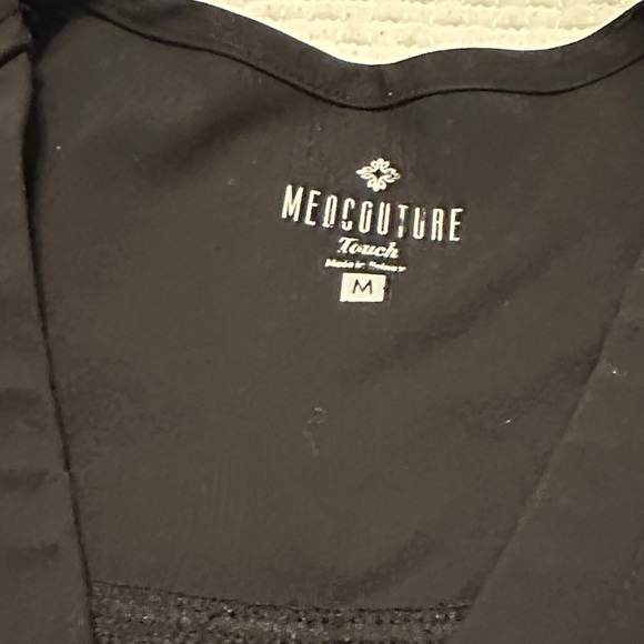Med Couture Black Scrub Top - Picture 2 of 7